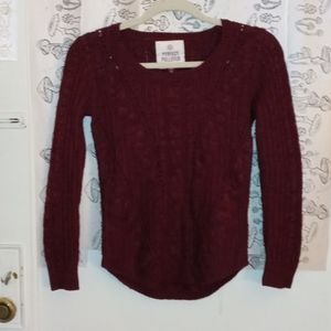 Burgundy Pullover Sweater